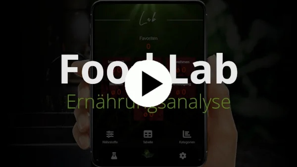 Food Lab - Ernährungsanalyse im Food Labor und der Food Secrets App